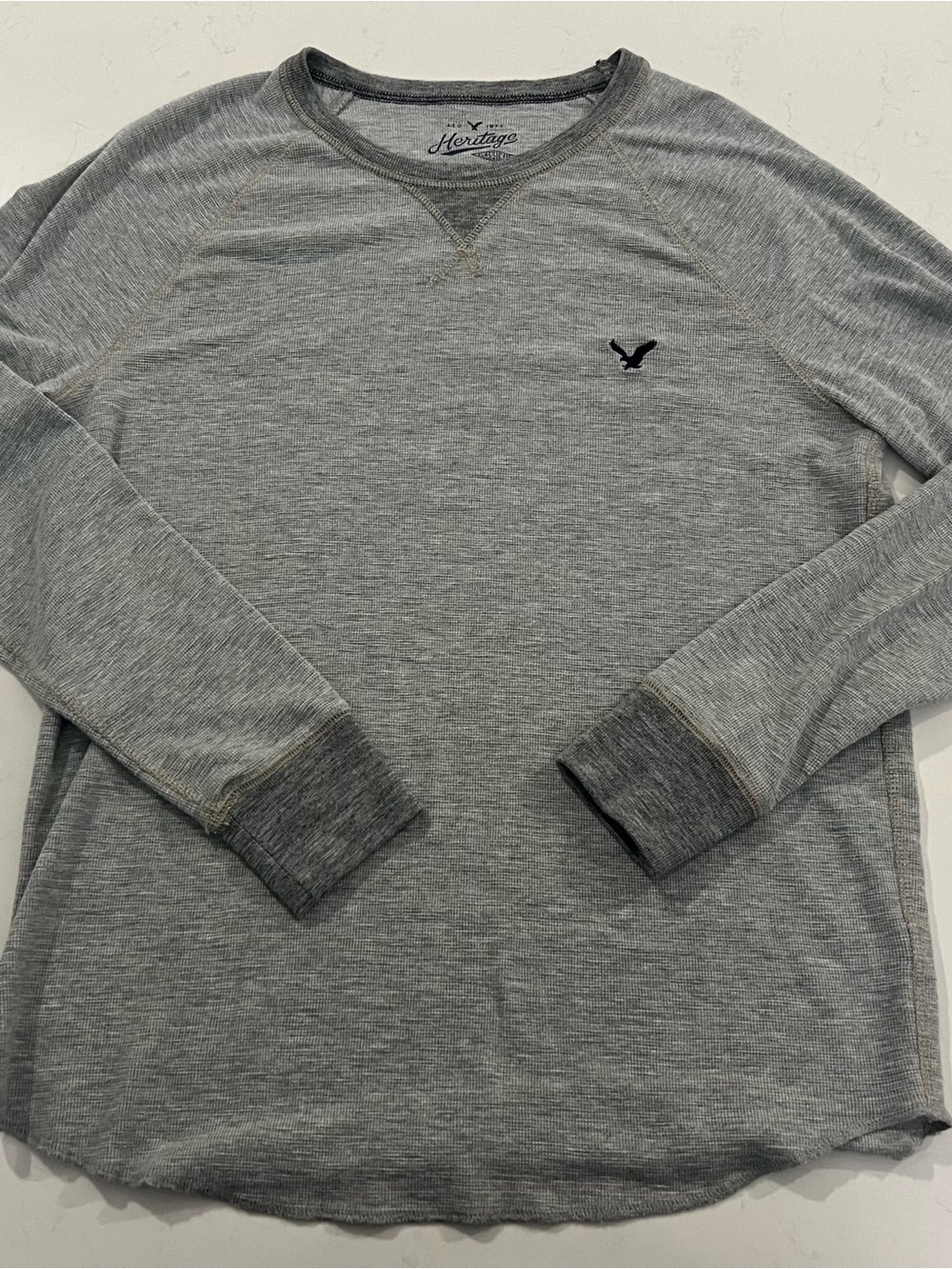 American Eagle Outfitters Men's Crewneck Sweater - Heather Gray